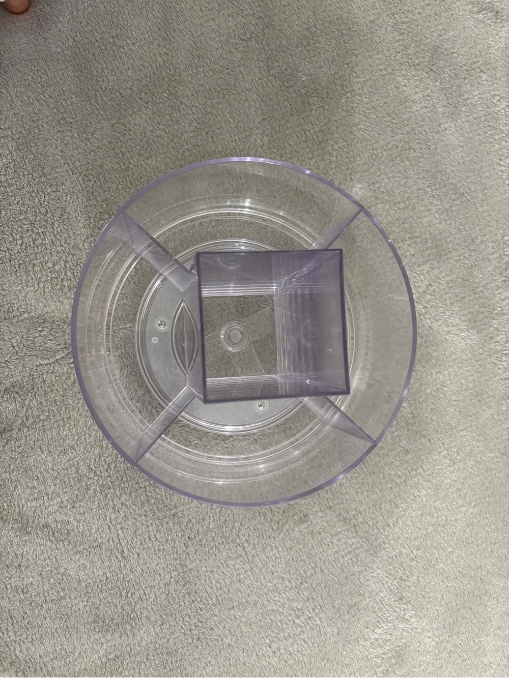 Makeup Organizers Rotating Cosmetic Caddy - Clear Light Purple